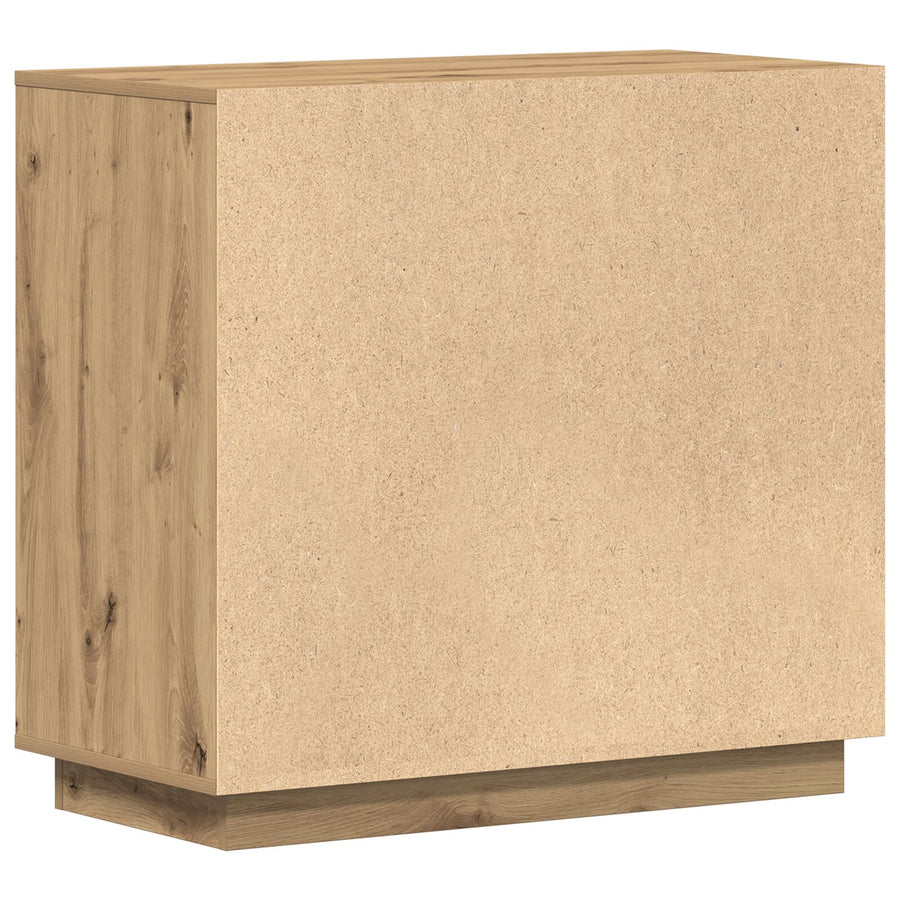 Dressoir Artisan Eiken 80X34X75 Cm Bewerkte Hout