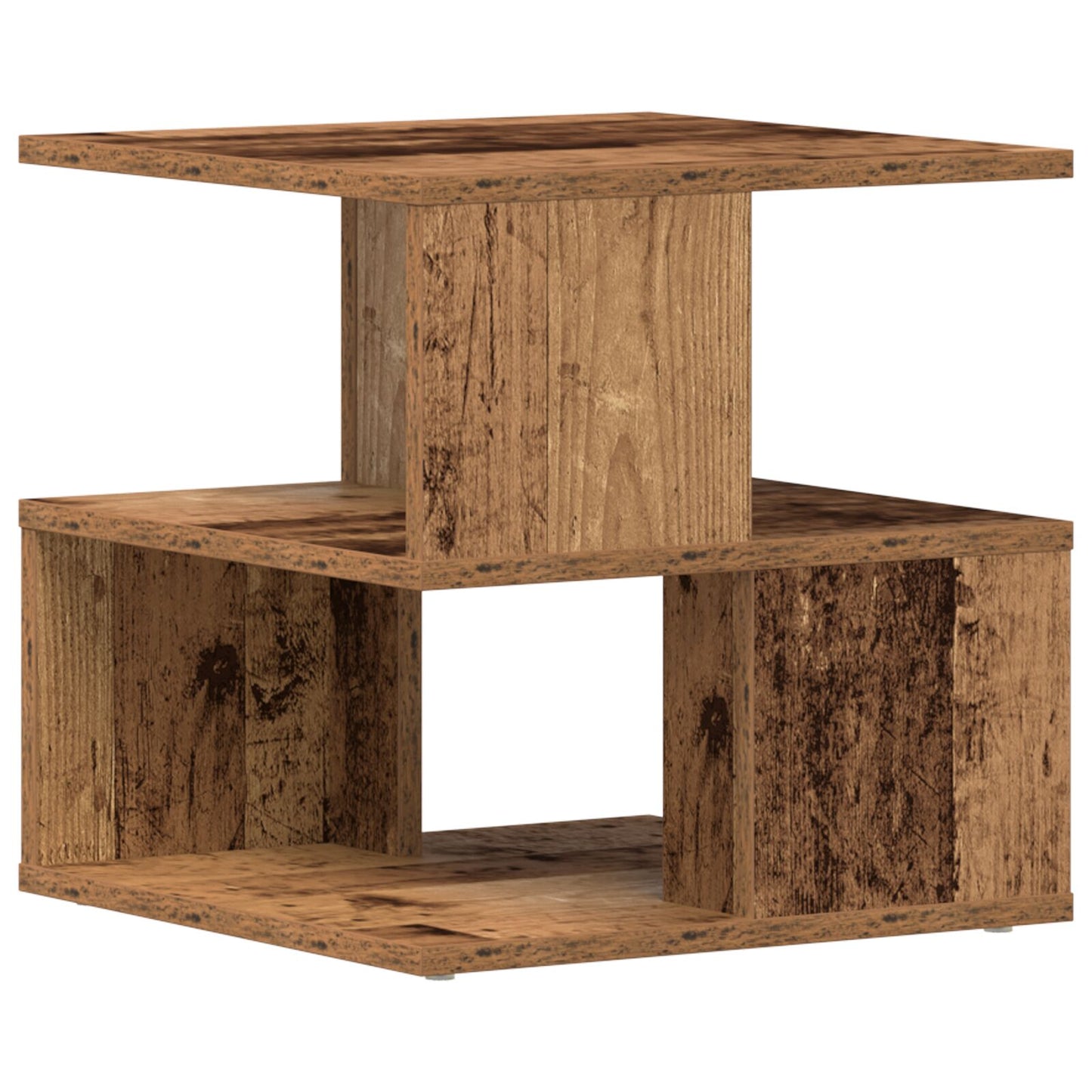 Bijzettafel Oud Hout 40X40X40 Cm Geëngineerd Hout