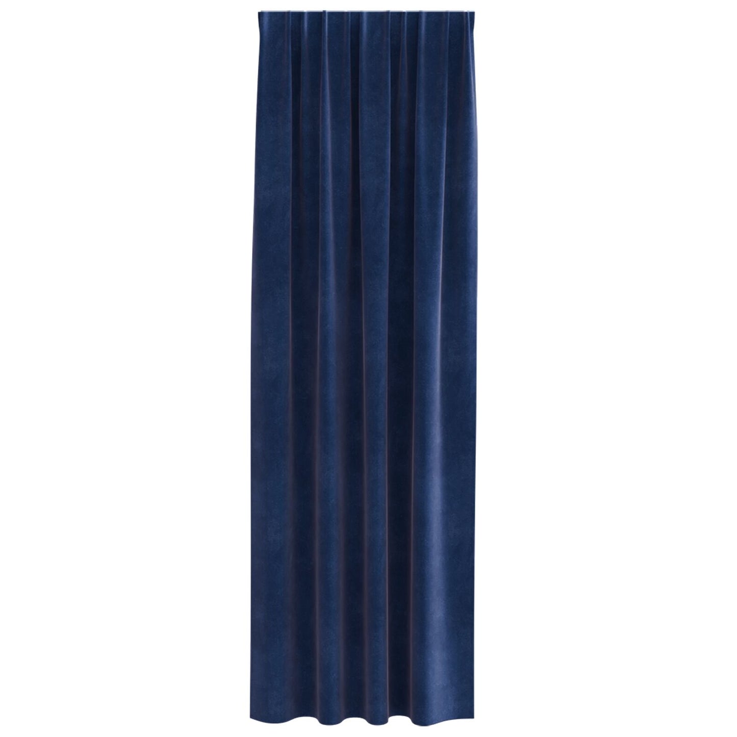 Blackout Gordijnen Met Bovenband 2 Stuks E Fluweel Donkerblauw 140 x 225 cm met ingestikte tape