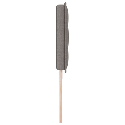 Hoofdbord Lijnen Ontwerp Stof Taupe 200 cm Laag hoofdbord