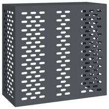 Airconditioner Cover Staal Anthraciet 110 x 50 x 105 cm