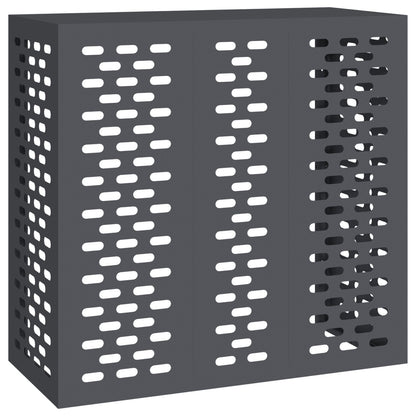 Airconditioner Cover Staal Anthraciet 110 x 50 x 105 cm