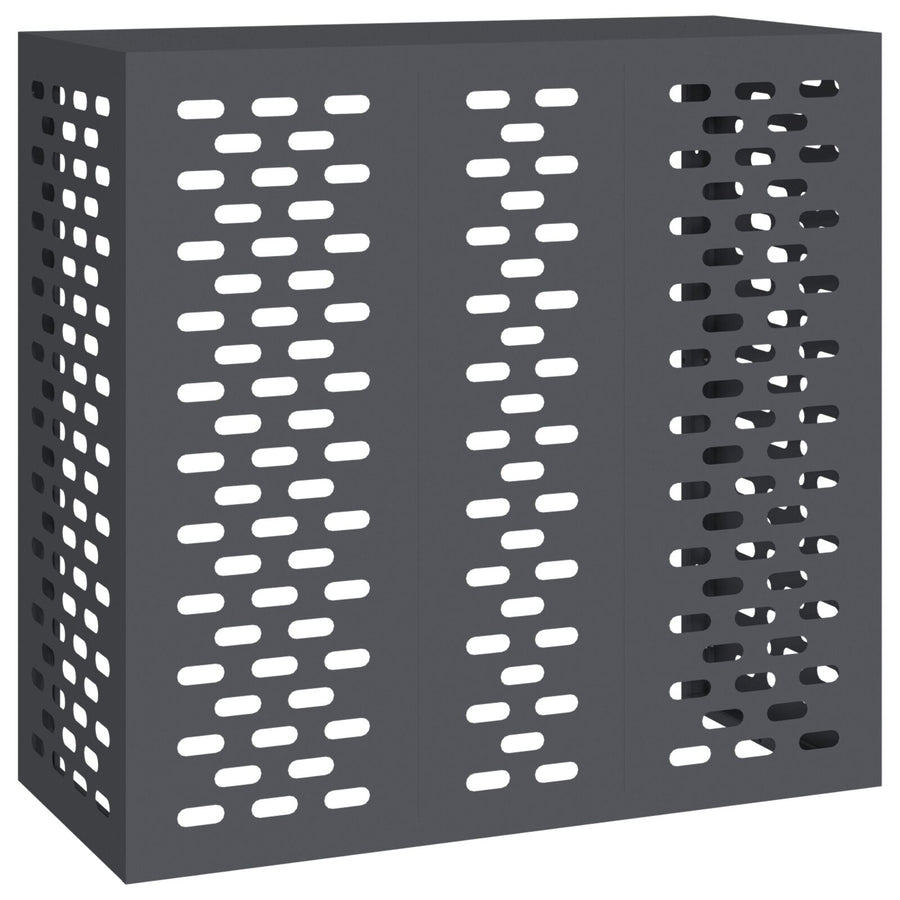 Airconditioner Cover Staal Anthraciet 110 x 50 x 105 cm