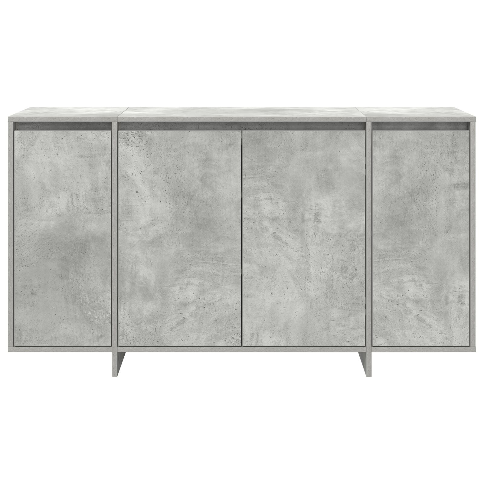 Beton Grijs Dressoir Beton Grijs Bewerkt Hout 135 X 41 X 75 Cm