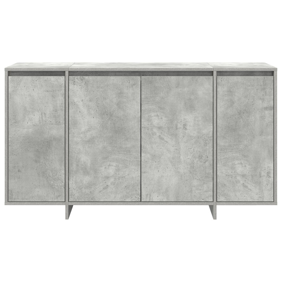 Beton Grijs Dressoir Beton Grijs Bewerkt Hout 135 X 41 X 75 Cm