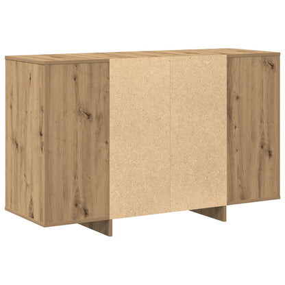 Eiken Houten Dressoir Artisan Eiken Bewerkt Hout 120 X 41 X 75 Cm