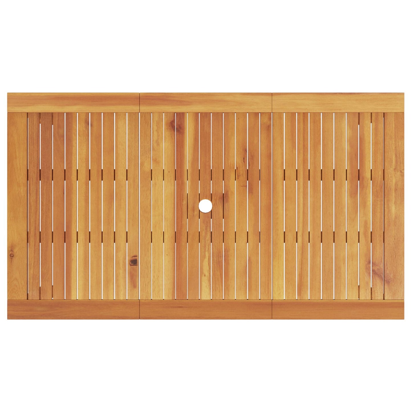 7-Delige Tuin Eetset Van Massief Acaciahout 6-Persoons 140 cm tafel lengte