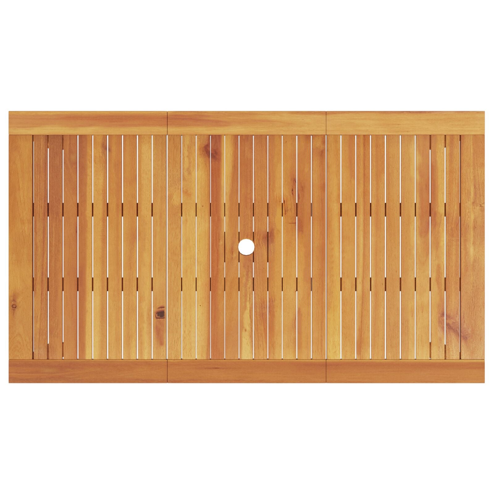 7-Delige Tuin Eetset Van Massief Acaciahout 6-Persoons 140 cm tafel lengte