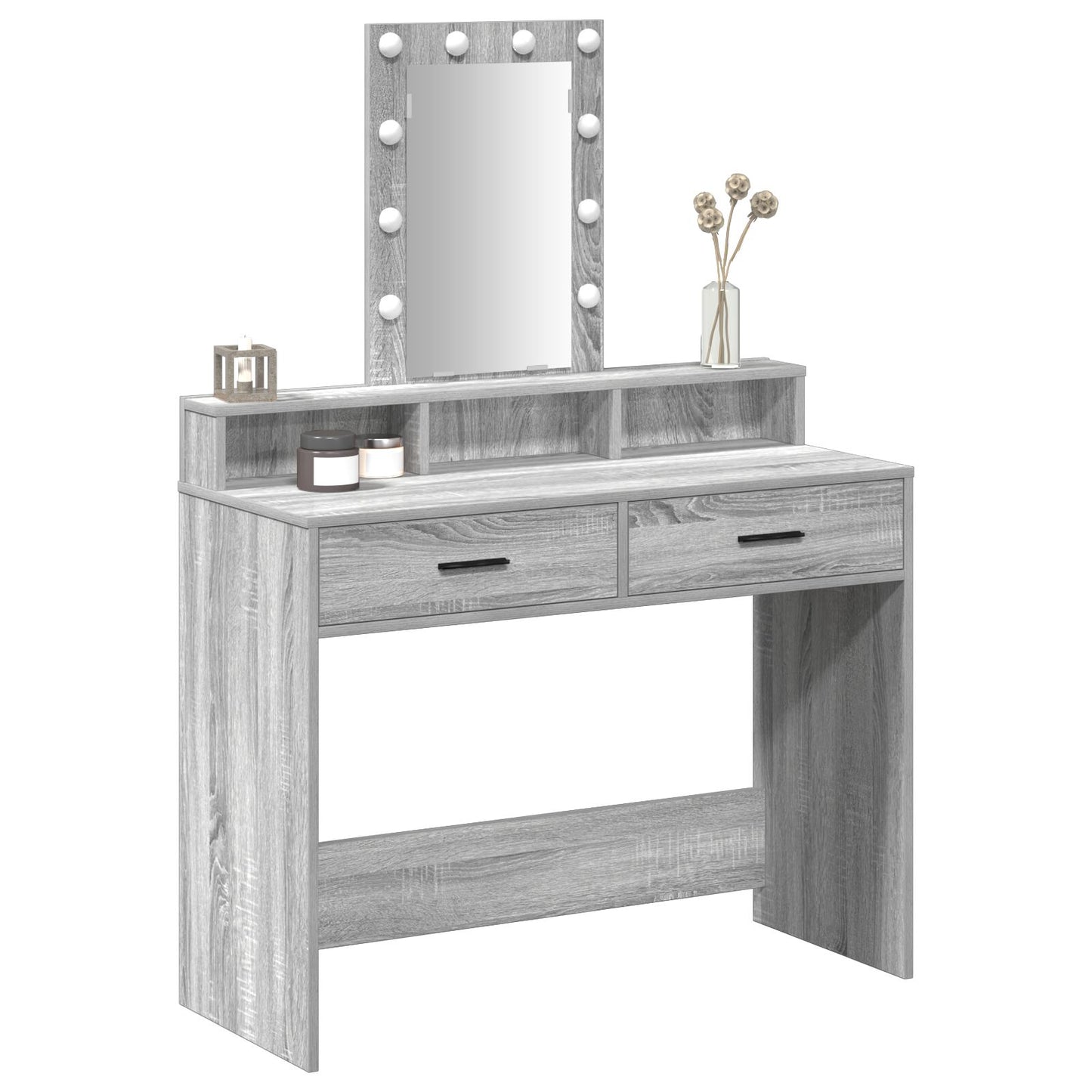 Kaptafel Met Led-Verlichting Grijs sonoma 100 x 41 x 140 cm