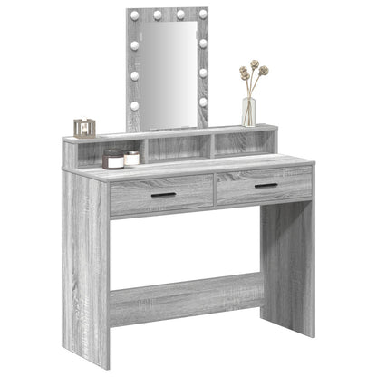 Kaptafel Met Led-Verlichting Grijs sonoma 100 x 41 x 140 cm