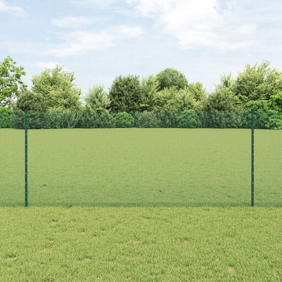 Tuinhek Set Set Van 2 Groen Metaal 10 X 1 M Tuinhek