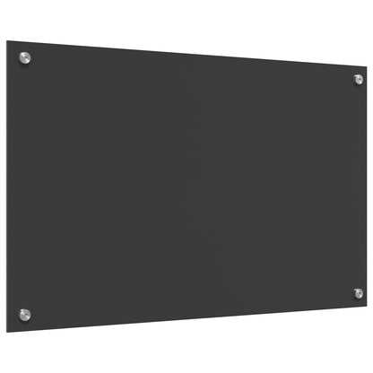 Donkergrijze Keukenachterwand 80X50X0.6 Cm Gehard Glas Donkergrijs 80 x 50 cm