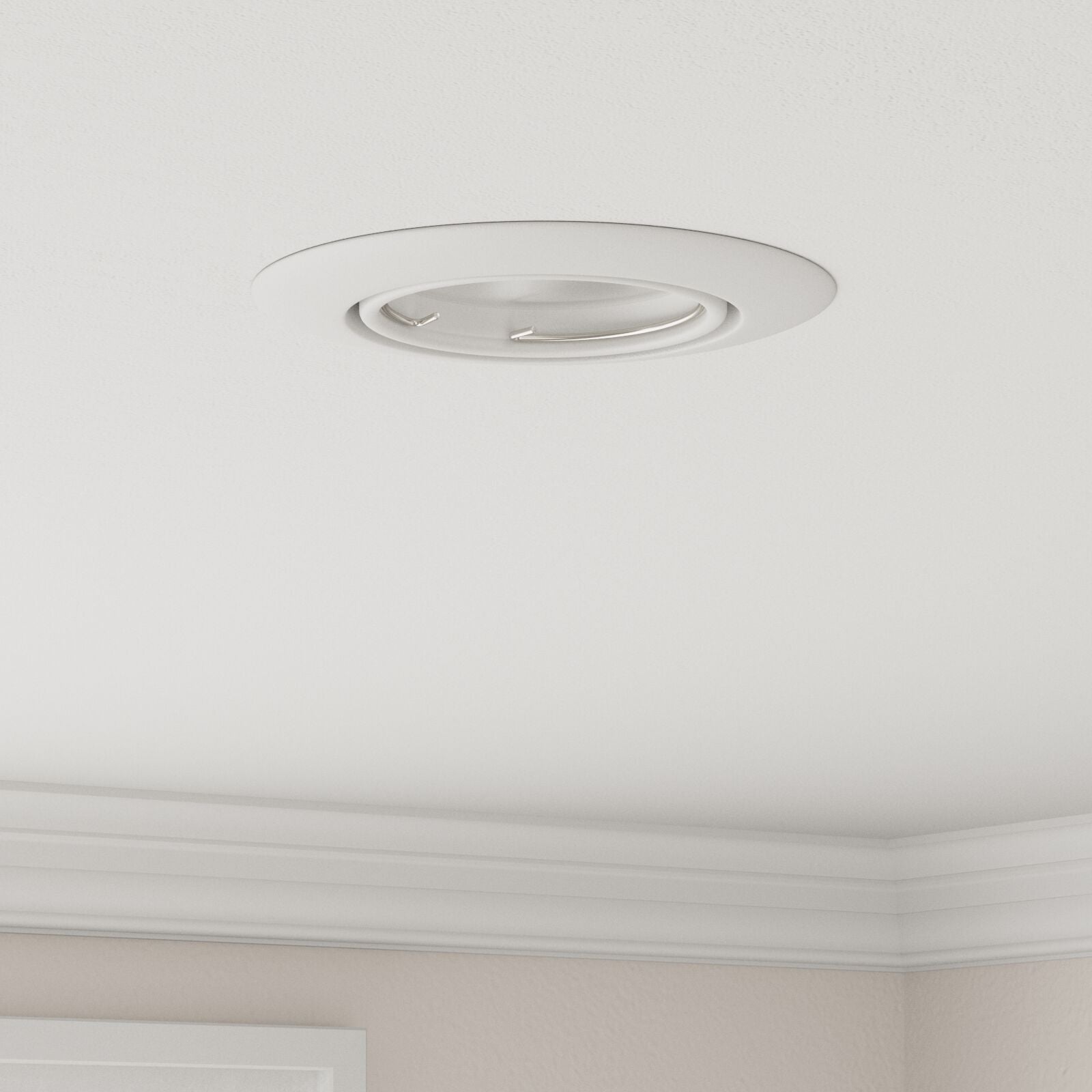 Lampen Set Van 6 Kunststof 9 Cm Inbouwverlichting Wit