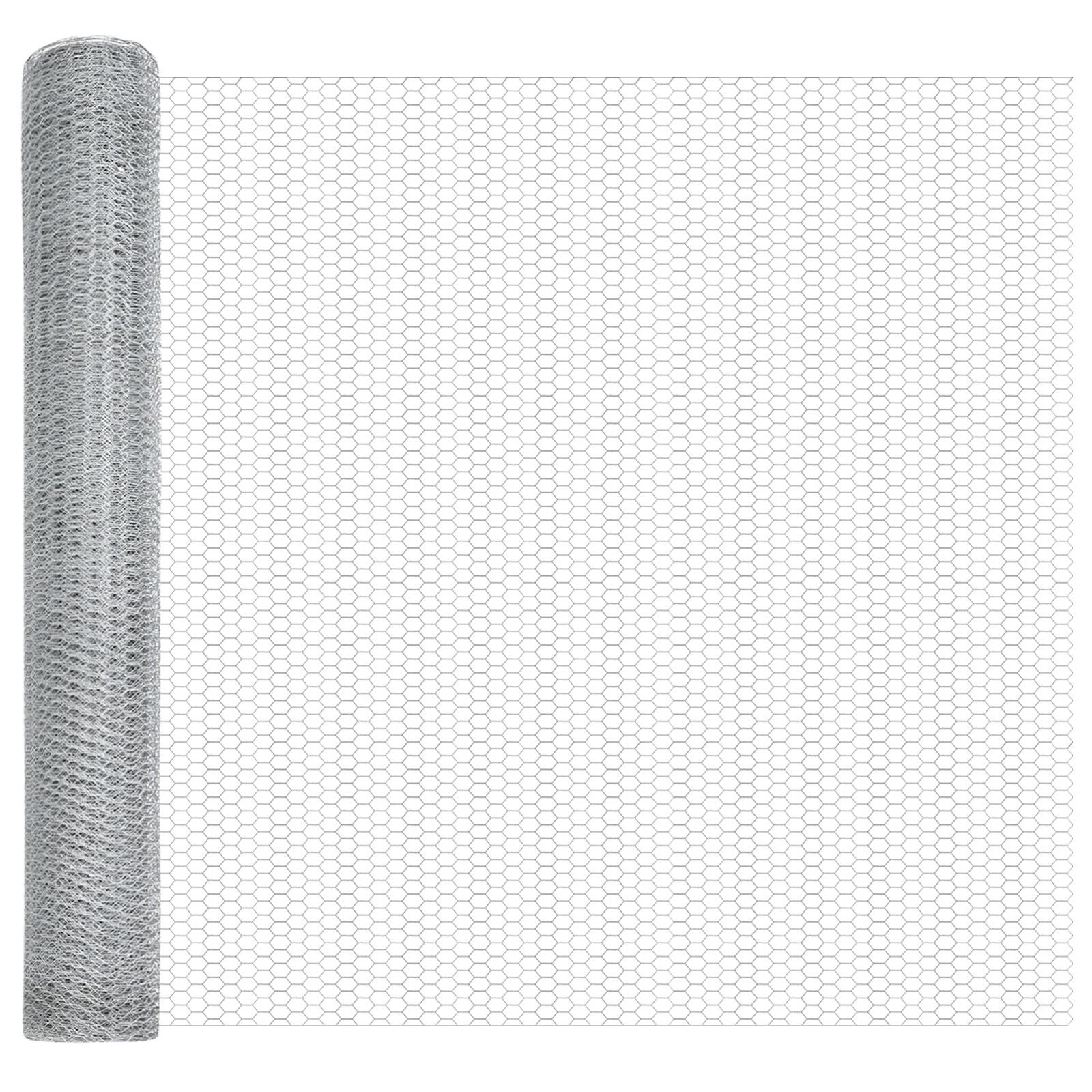 Schutting Palen 22 Stuks U-Kanaal 120 Cm Gegalvaniseerd Staal,  Zeshoekige Schutting 1,2X100 M Gegalvaniseerd Staal