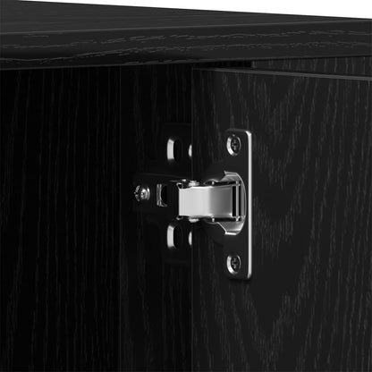 Tv-Kast 100X35X40 Cm Bewerkt Hout Zwart eiken