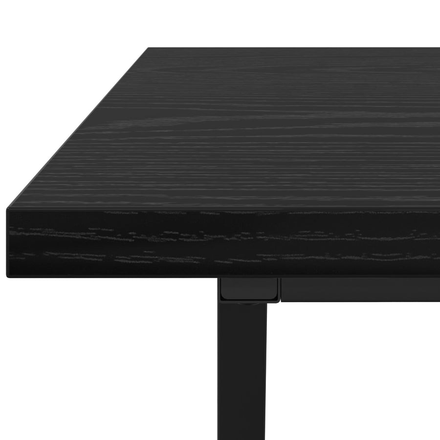 Salontafel 100X50X40 Cm Hout En Metaal Zwart eiken