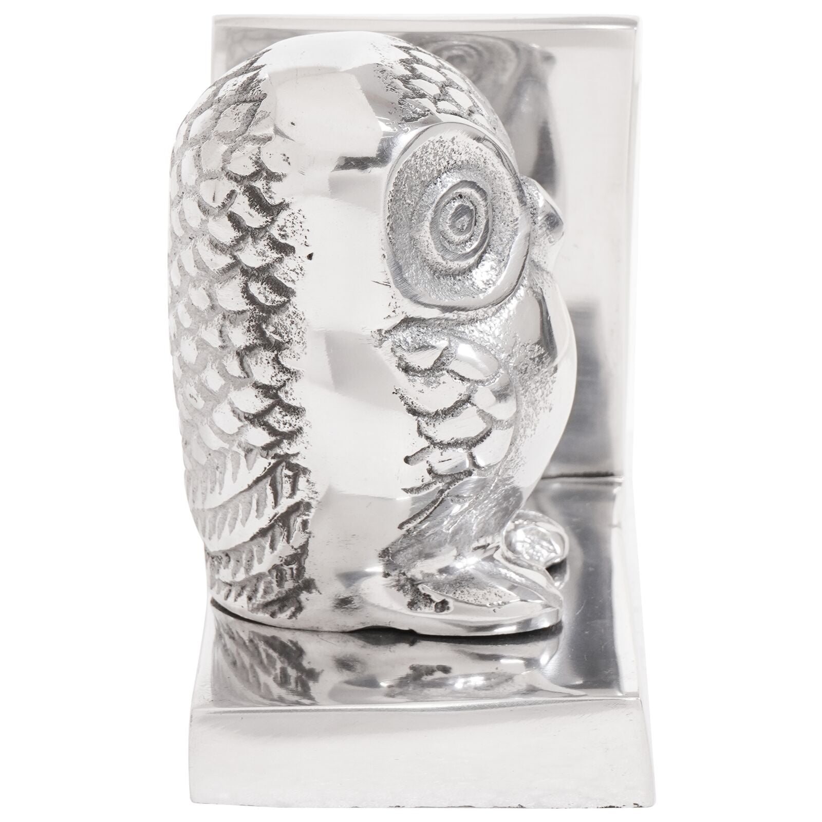 Boekensteunen 2 Stuks Zilver 7X9X11 Cm Aluminium Uil Kleine uil