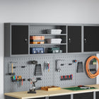 Gereedschapskast wandmontage 50x20x55 cm metaal zwart