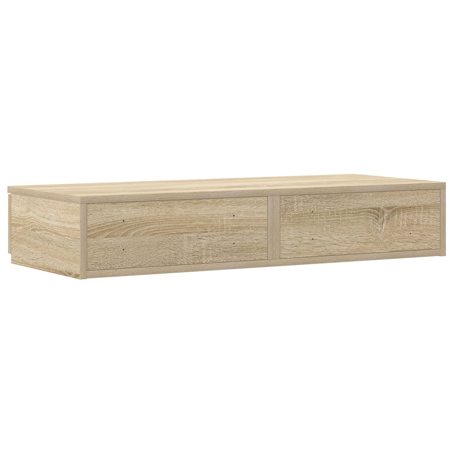 Bedlades 75X36,5X16,5 Cm Geprocessed Hout Sonoma eiken 75 x 36.5 x 16.5 cm
