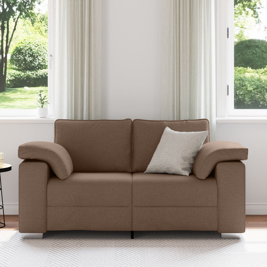 Loveseat Sofa Stof Bruin 120 cm