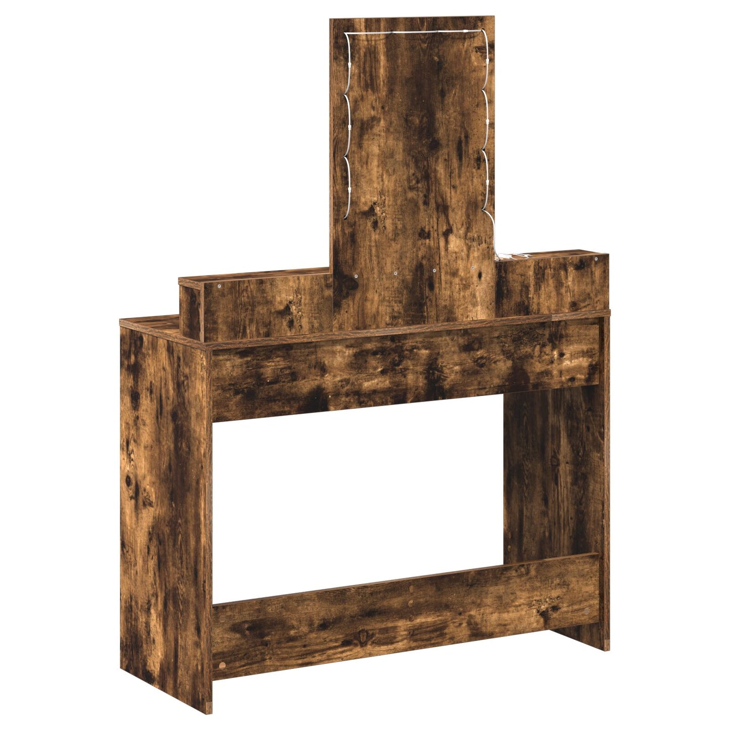 Kaptafel Met Led-Verlichting Gerookt eiken 100 x 41 x 140 cm