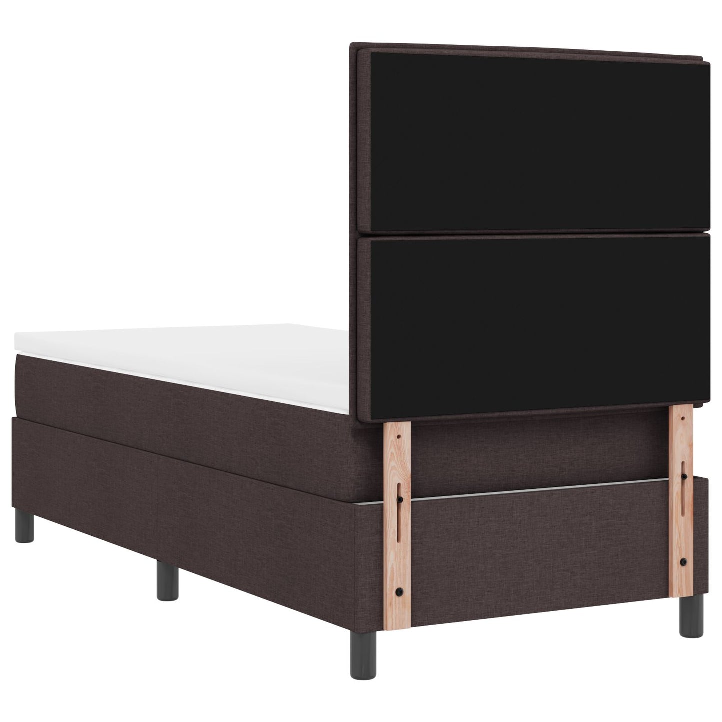 Veringsbed Met Matras Stof Donkerbruin 90 x 200 cm Lijnen ontwerp