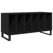 Recordkast Zwart Eiken 100X38X48 Cm Gelaagd Hout