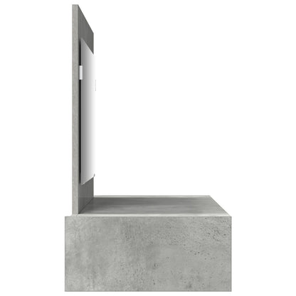 Wandgemonteerde Kaptafel 100 x 40 x 70 cm Beton grijs zonder LED