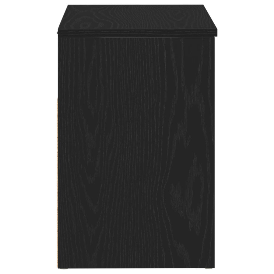 Halbank In , , Geëngineerd Hout Zwart eiken 60 x 30 x 45 cm