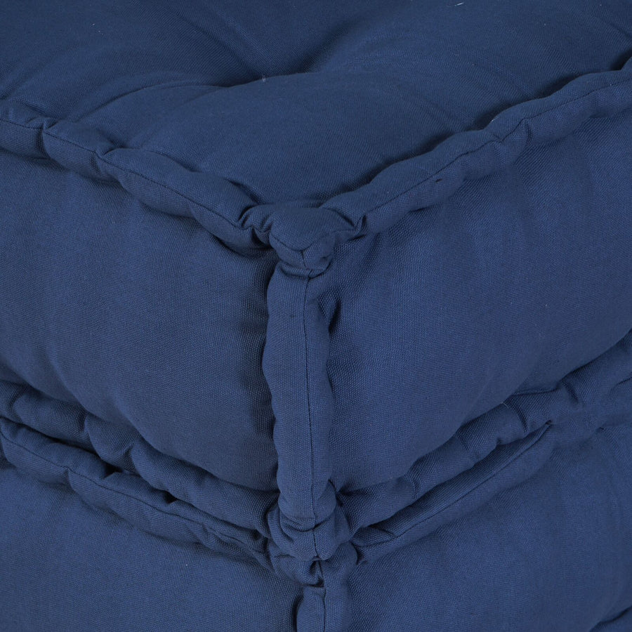 Modulaire Poefs 3 Stuks Stof Indigo 70 x 70 x 54 cm Midden + 2x hoek