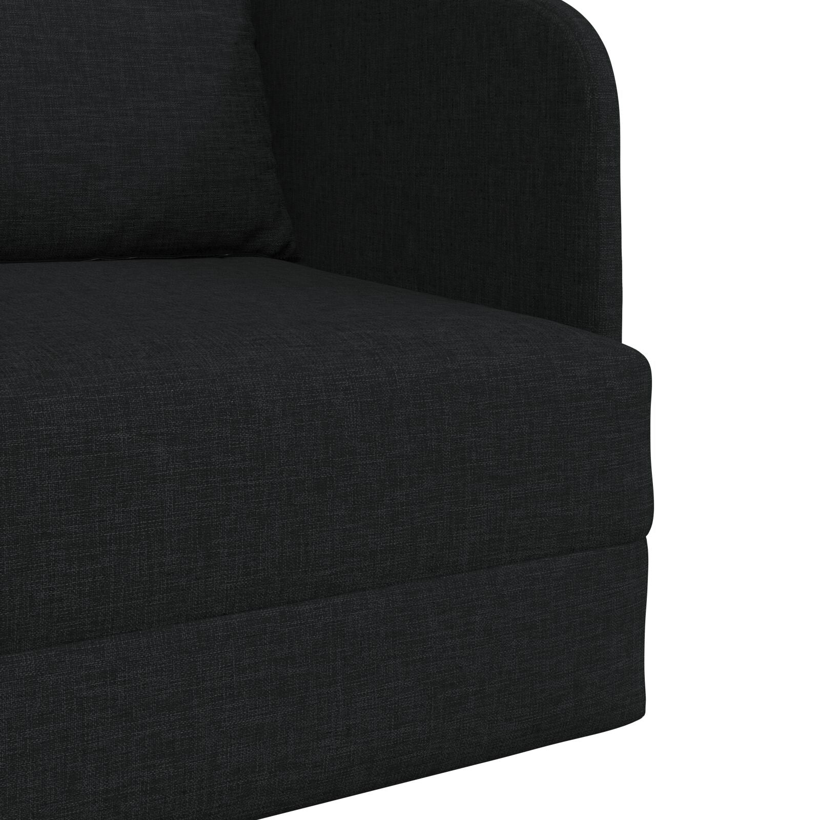 Vloersofa Bed 2-In-1 65X80X83 Cm Stof Zwart