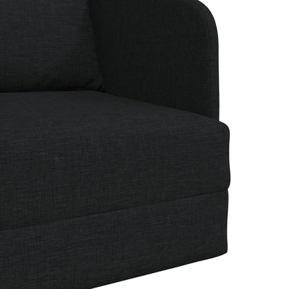 Vloersofa Bed 2-In-1 65X80X83 Cm Stof Zwart