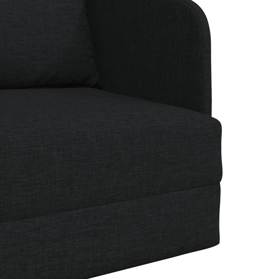 Vloersofa Bed 2-In-1 65X80X83 Cm Stof Zwart