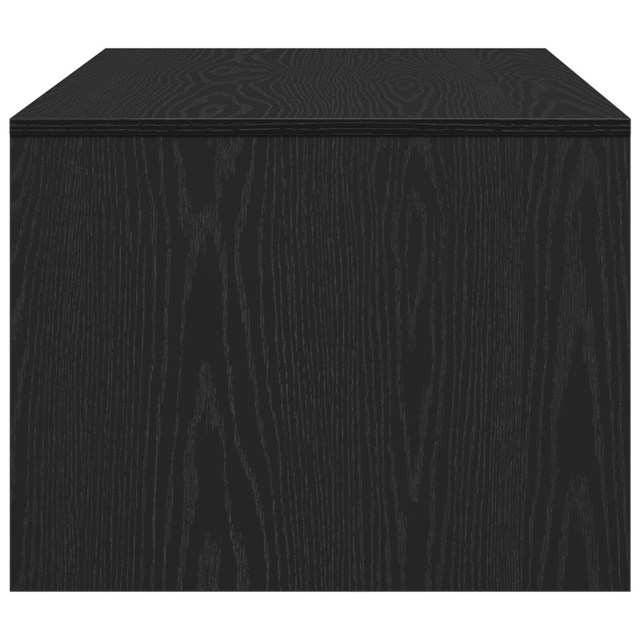 Zwarte Eikenhouten Salontafel 102X55X43.5 Cm Gemaakt Van Engineered Wood