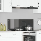 Keuken spatscherm 110x40 cm gehard glas donkergrijs