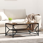 Salontafel gerookt eiken 90x50x40 cm