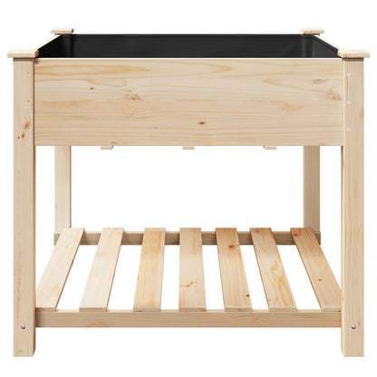 Tuinplantbak Met Rek 90X90X76 Cm Massief Vurenhout 90 x 90 x 76.5 cm