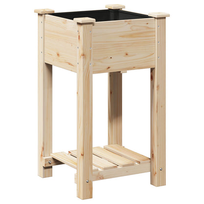 Tuinbak Met Plank 45X45X76 Cm Massief Vurenhout 45 x 45 x 76.5 cm