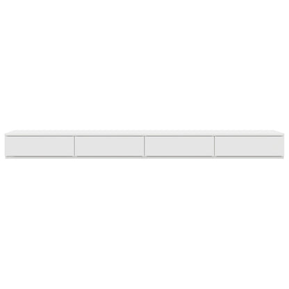 Bedladen 200X36,5X16,5 Cm Geengineerd Hout Wit 200 x 36.5 x 16.5 cm