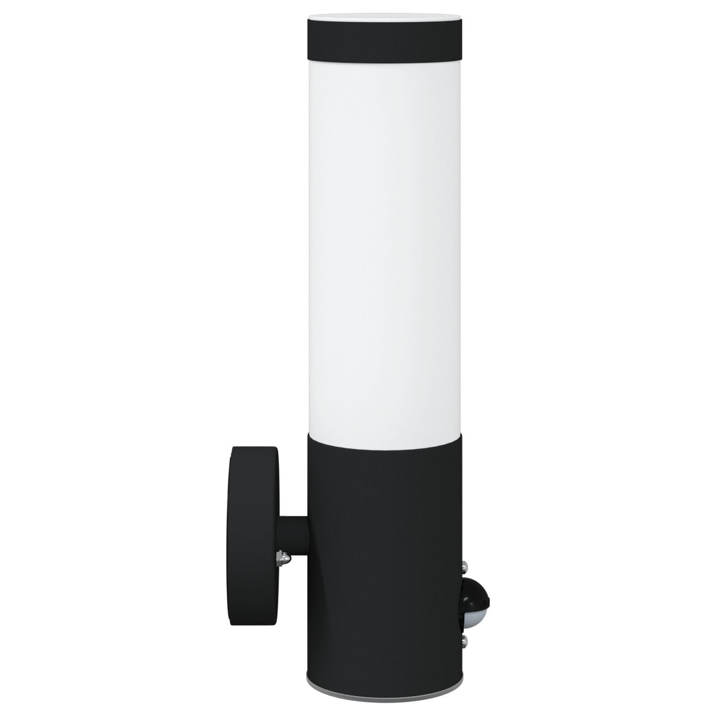 Buitengevelverlichting Rvs Ip44 1 Zwart met sensor
