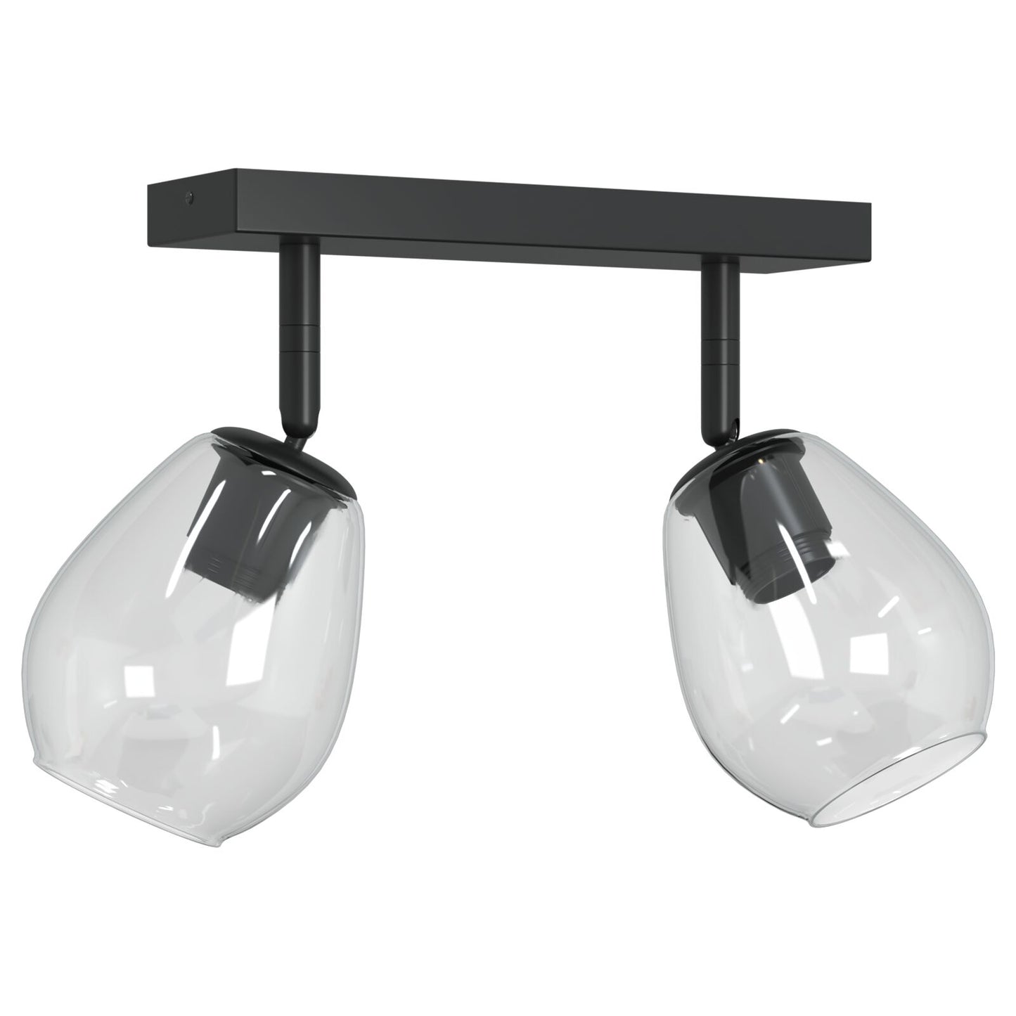Plafondlamp Met Verstelbare Glazen Kap 2