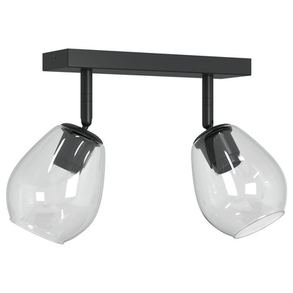Plafondlamp Met Verstelbare Glazen Kap 2