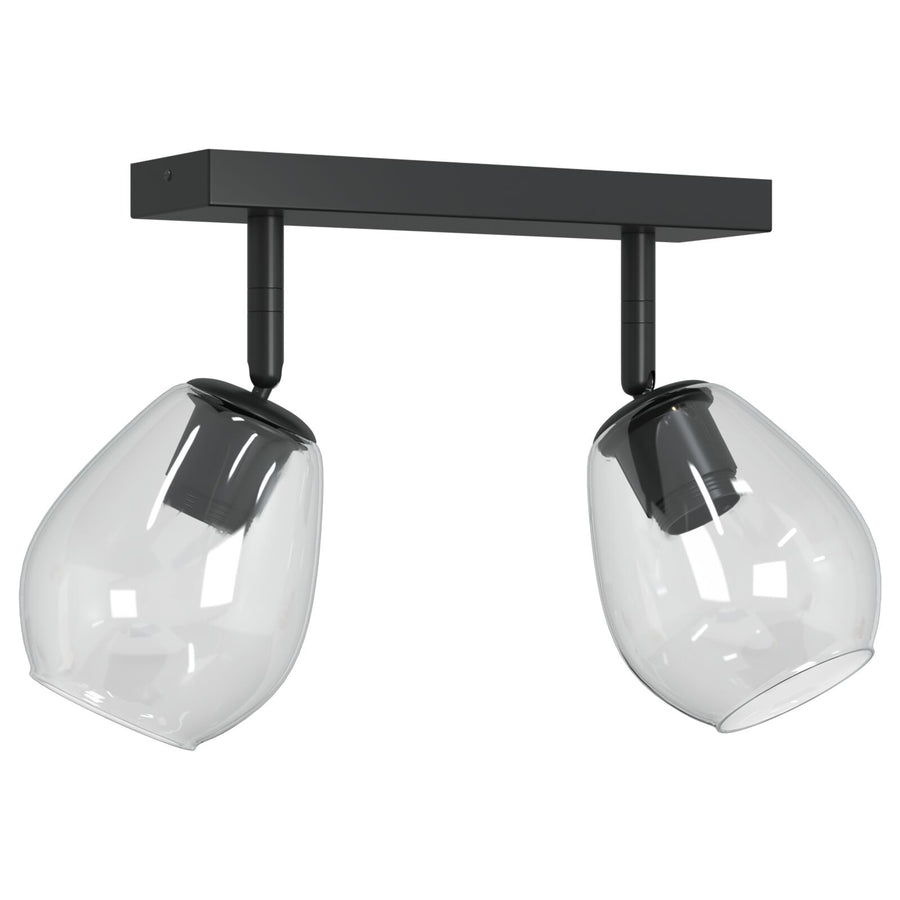 Plafondlamp Met Verstelbare Glazen Kap 2