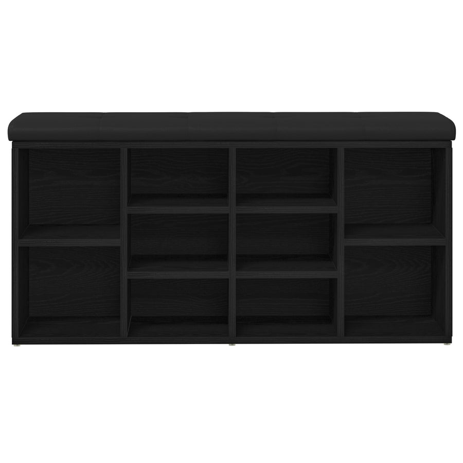 Opbergbank 100X30X48 Cm Engineered Wood 102 x 32 x 48 cm Zwart eiken