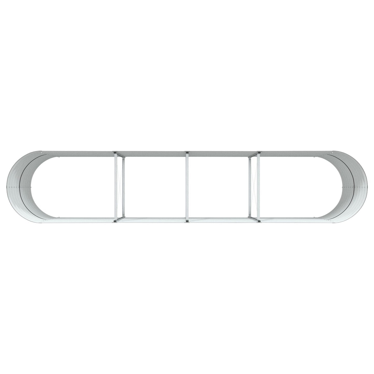 Tuin Raised Bed Gegalvaniseerd Staal 400 x 80 x 81 cm Bruin