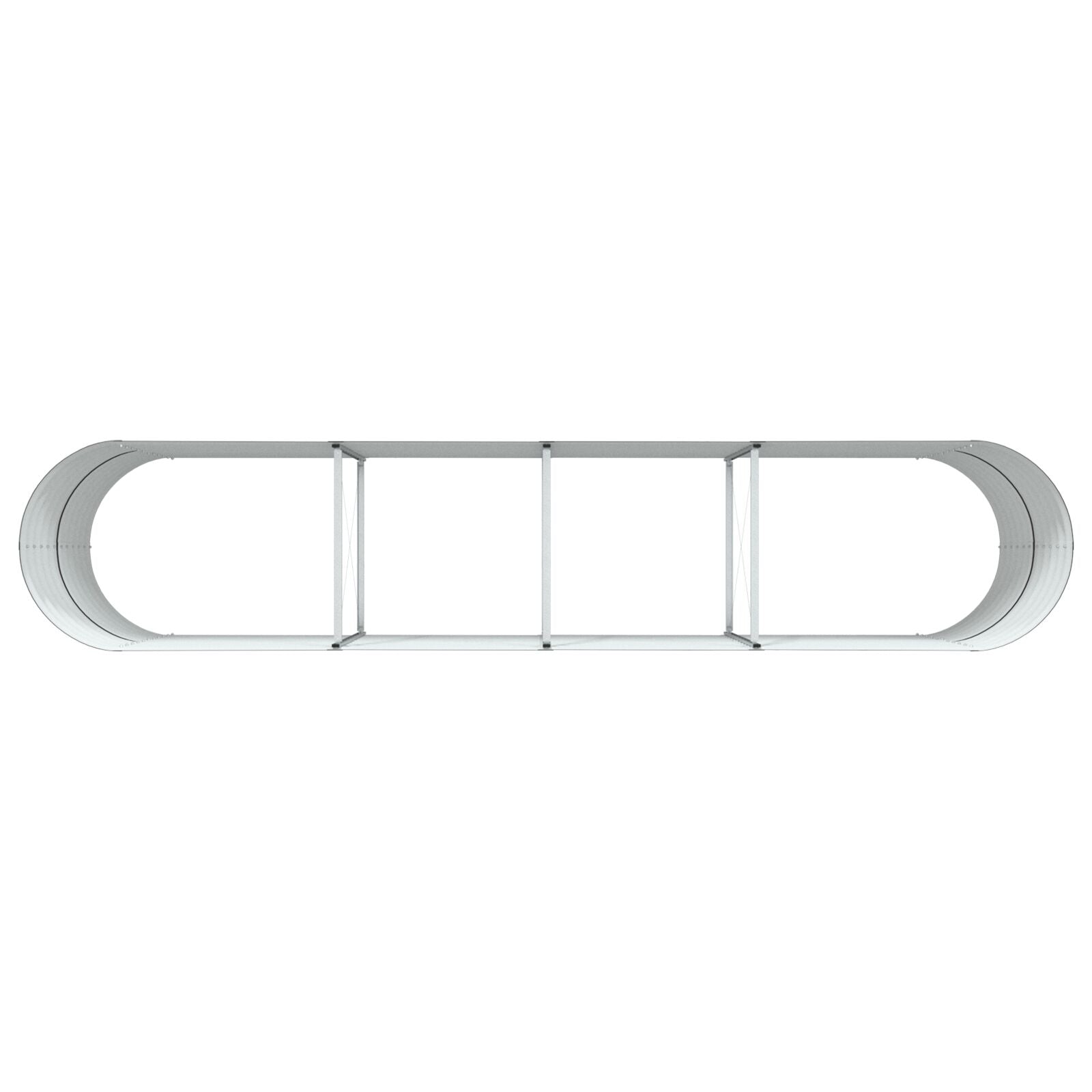 Tuin Raised Bed Gegalvaniseerd Staal 400 x 80 x 81 cm Bruin