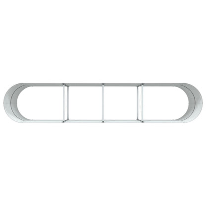 Tuin Raised Bed Gegalvaniseerd Staal 400 x 80 x 81 cm Bruin