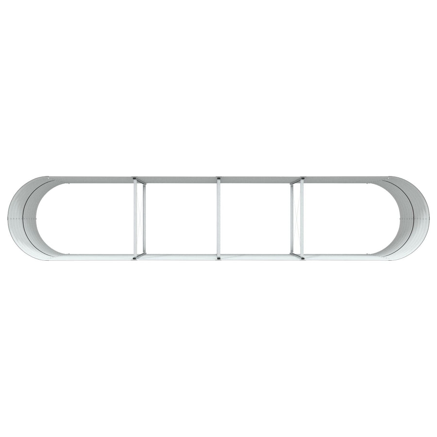 Tuin Raised Bed Gegalvaniseerd Staal 400 x 80 x 81 cm Bruin