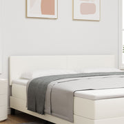 Hoofdbord 180 cm massief grenenhout crème wandmontage