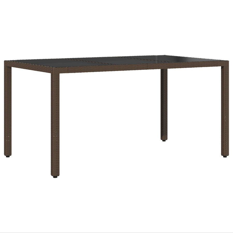 5-Delige Tuin Eetset Met Kussens Bruin Poly Rattan